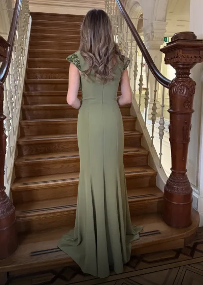 Serena Dress Groen Achter