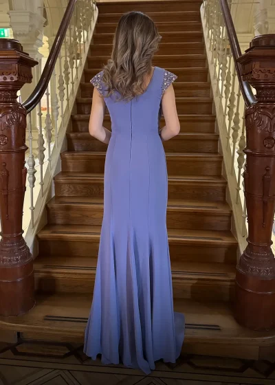 Serena Dress Lila Achter