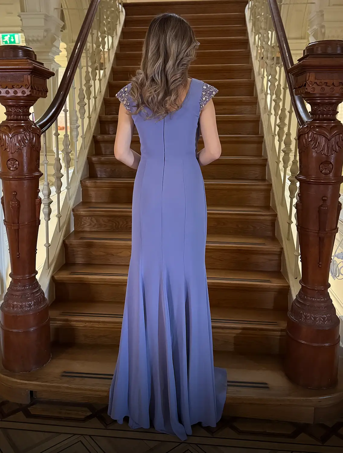 Serena Dress Lila Achter