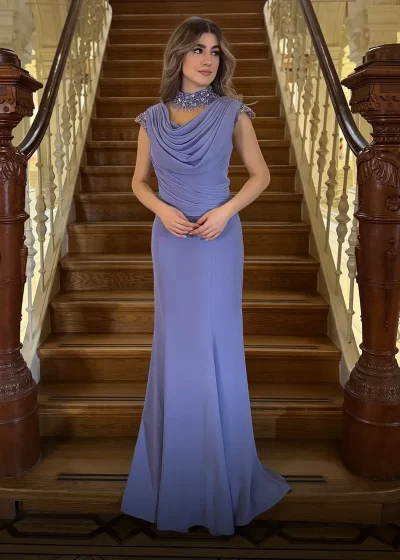 Serena Dress Lila Voor