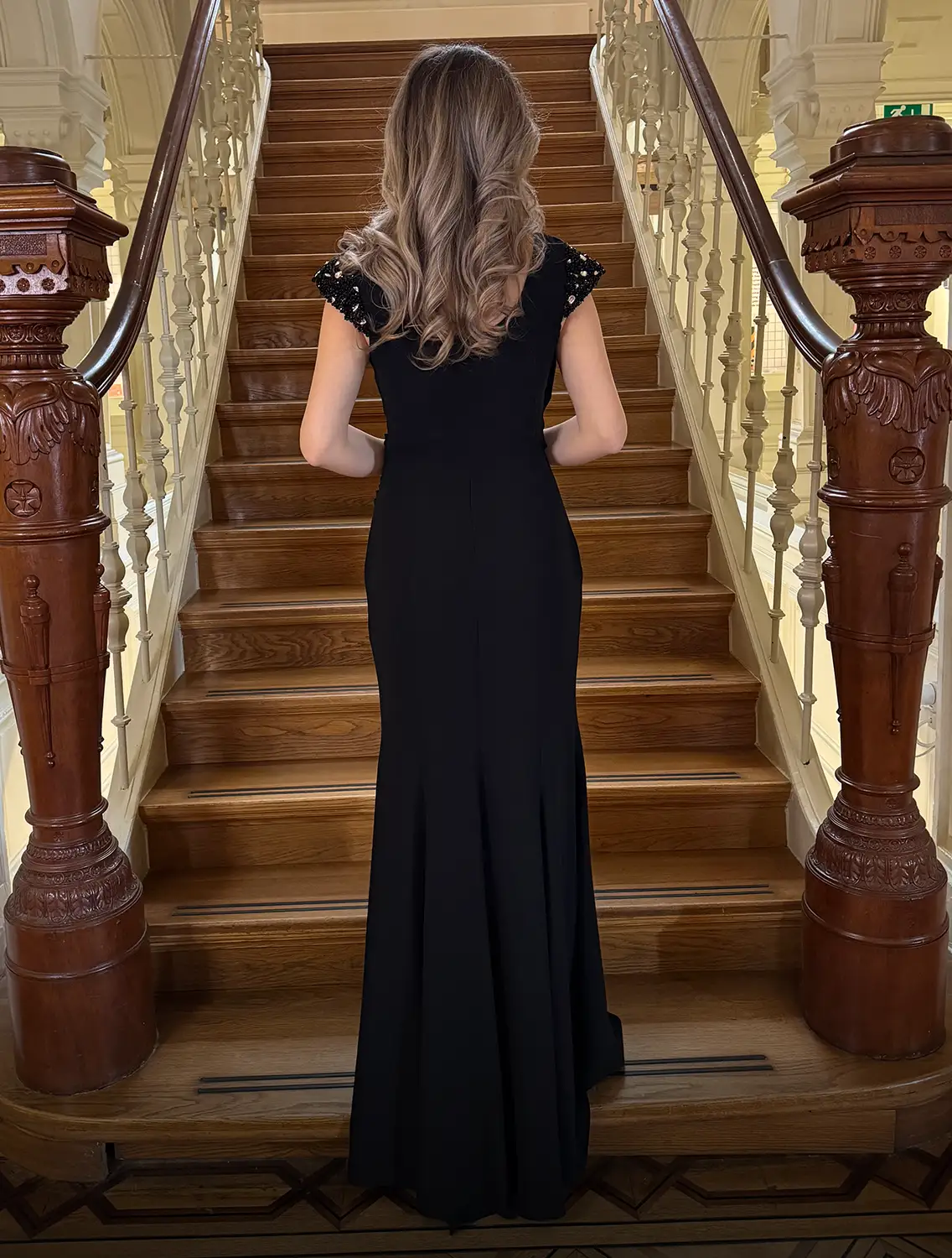 Serena Dress Zwart Achter