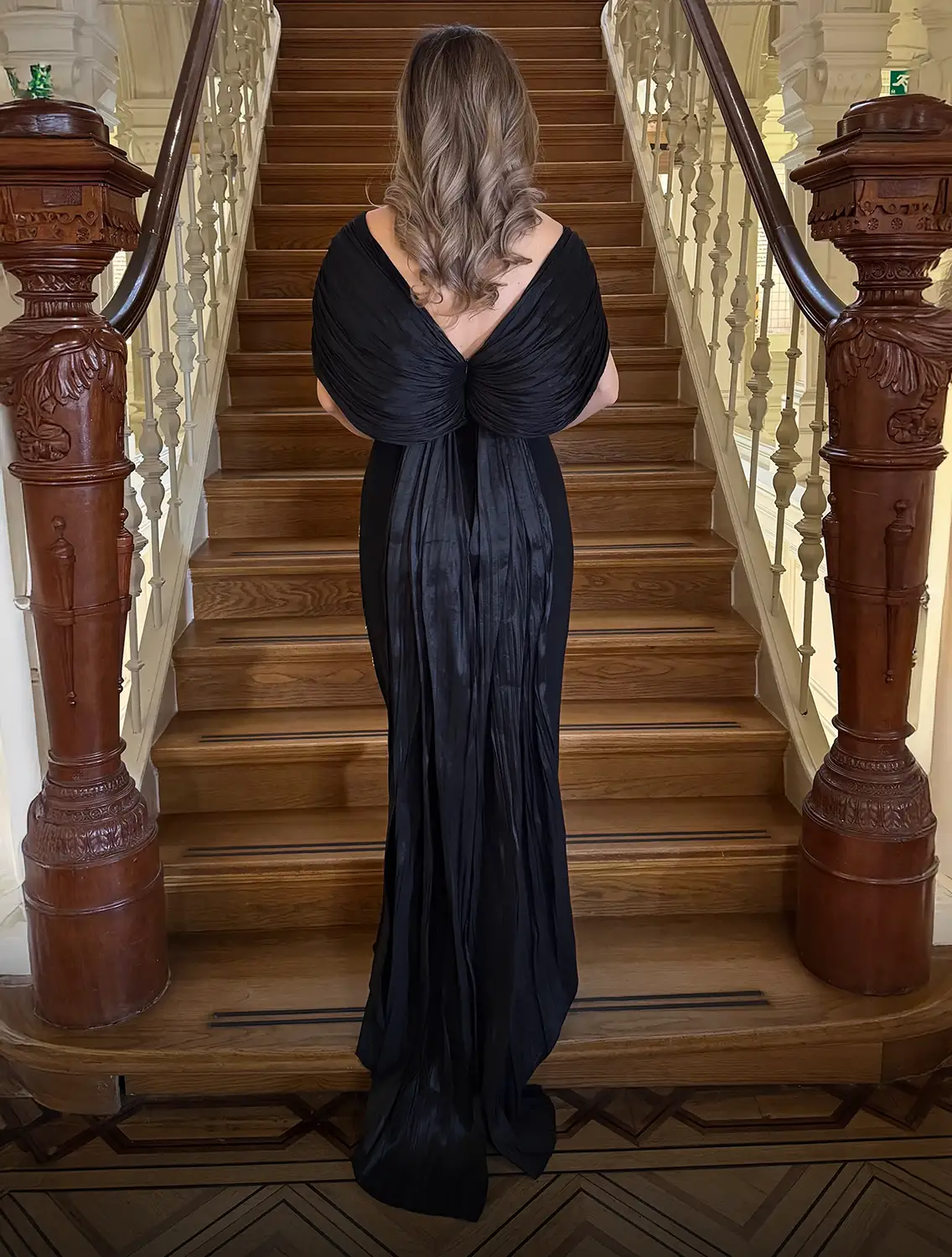 Aura Dress Zwart Achter