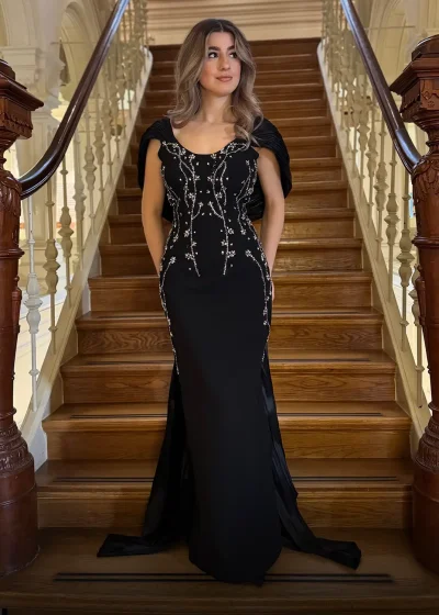 Aura Dress Zwart Voor