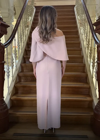 Damla Dress Roze Achter