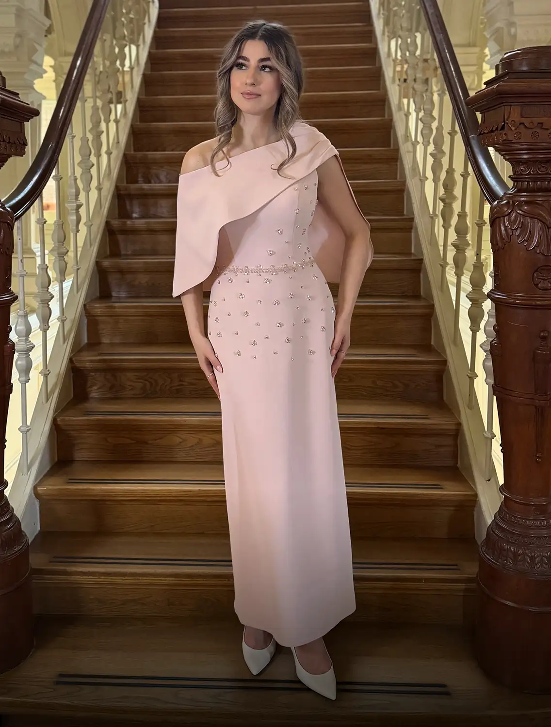 Damla Dress Roze Voor