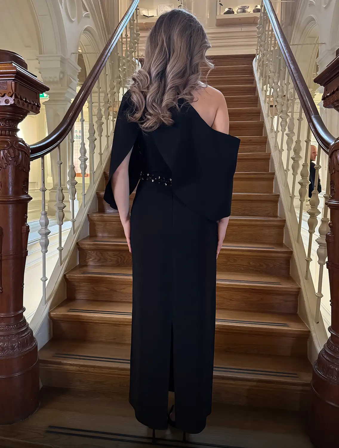 Damla Dress Zwart Achter