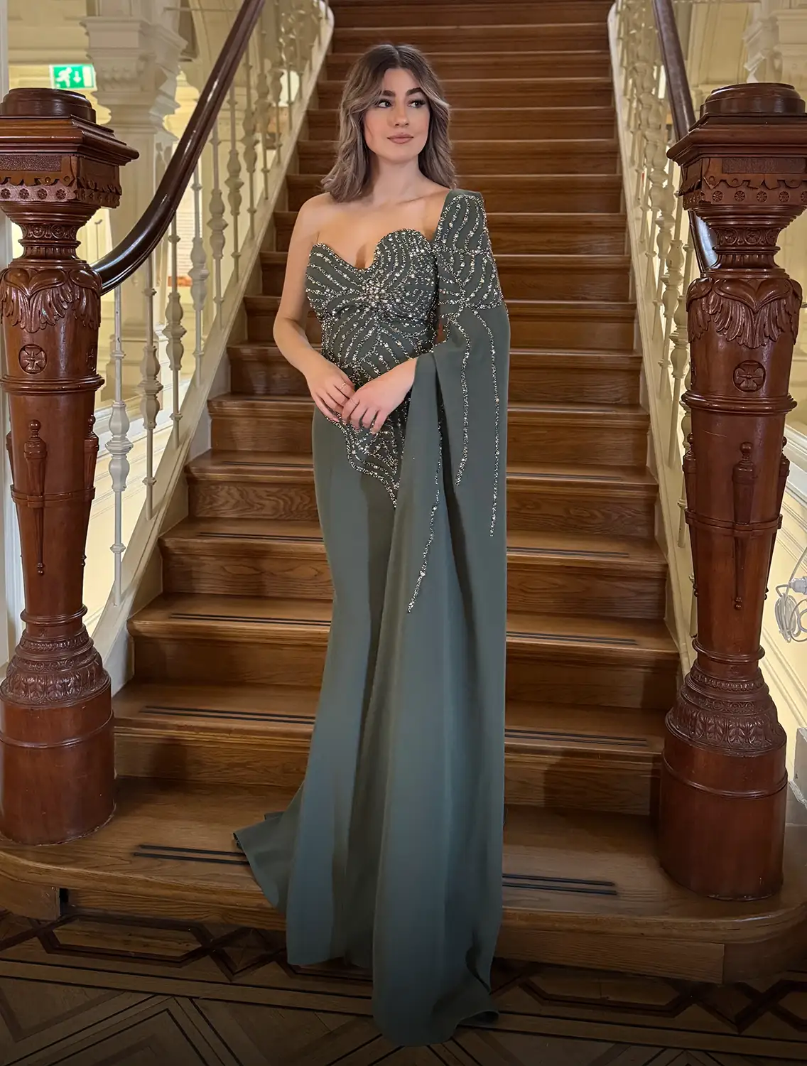 Elvira Dress Groen Voor