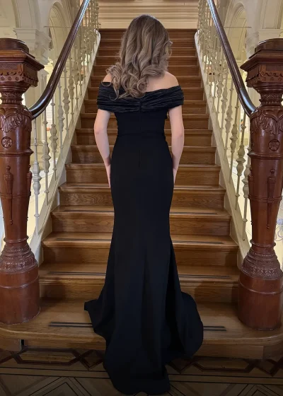 Ivana Dress Zwart Achter