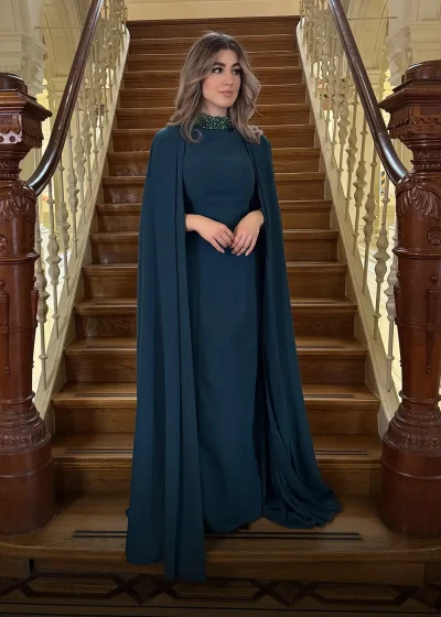 Livia Dress Aqua Voor