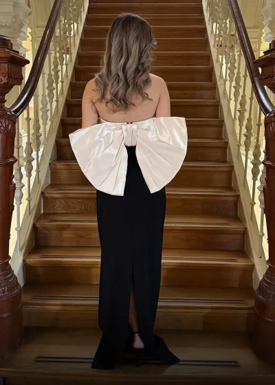 Marilyn Dress Zwart Achter