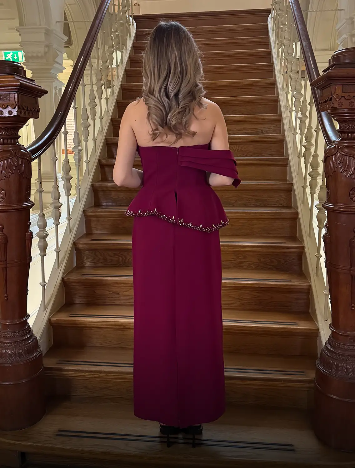 Tifanny Dress Fuchsia Achter