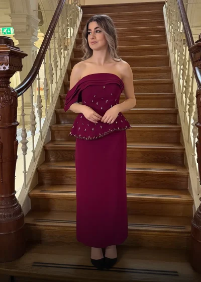 Tifanny Dress Fuchsia Voor