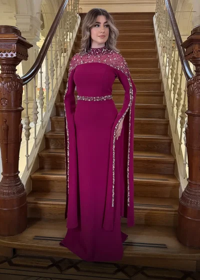 Zarah Dress Fuchsia Voor