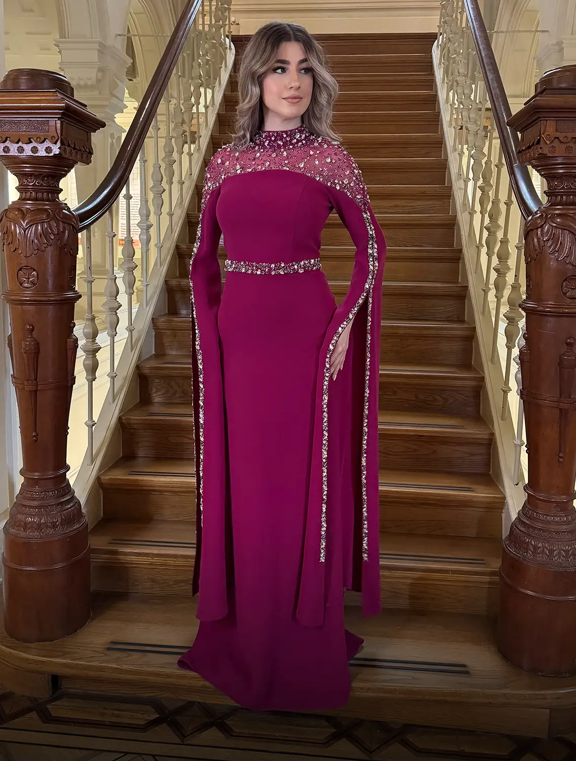 Zarah Dress Fuchsia Voor